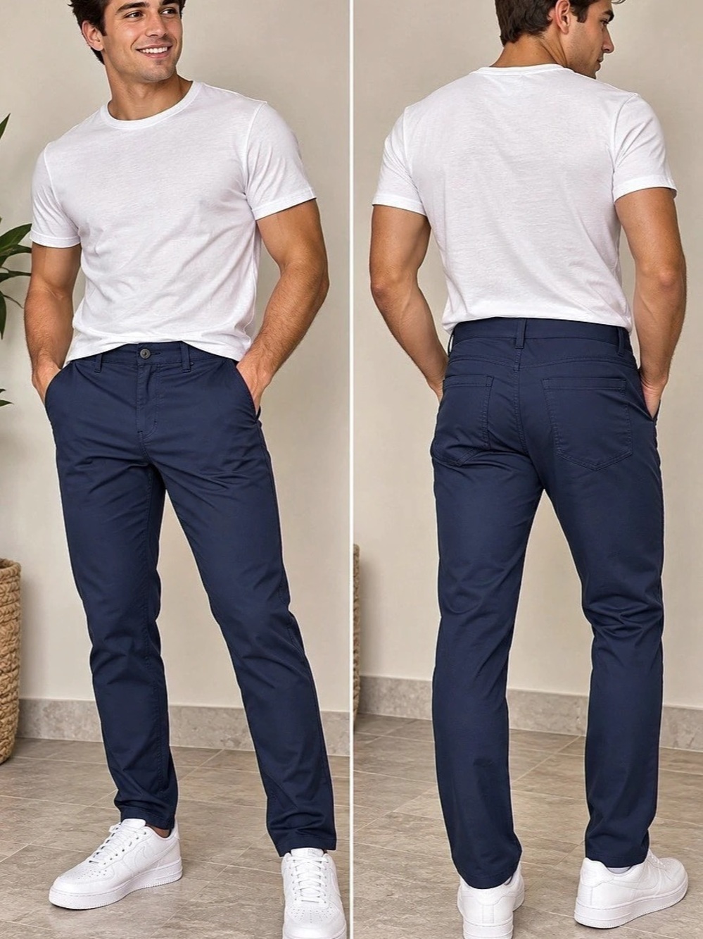 Legend Stretch Cargo Pants Men's Blue Size M (34x32) NWT